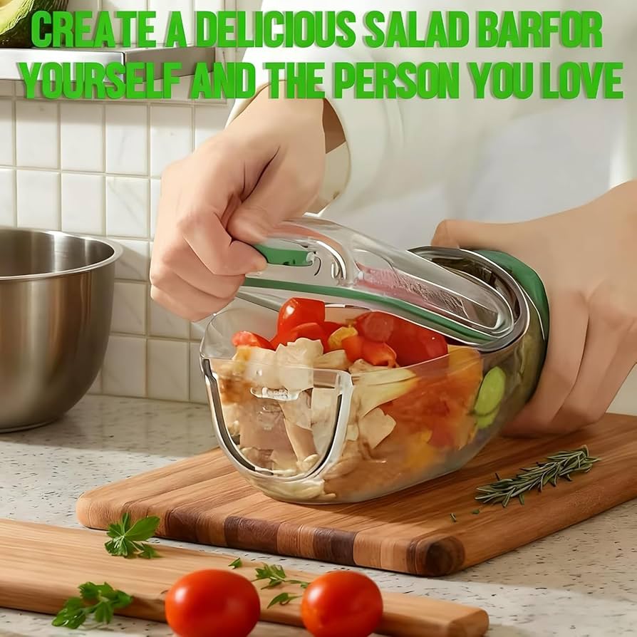 Salad Pod Set with Fork & Cleaning Brush