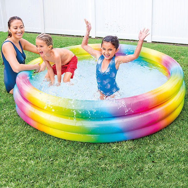 Rainbow Ombre Inflatable Pool
