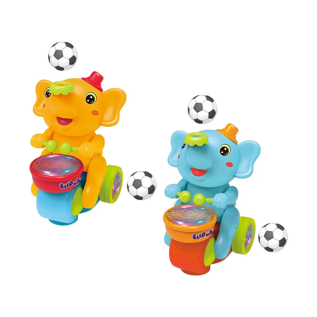Elephant Musician Toy with Music and Flashing Light
