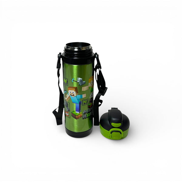 Minecraft Dual Sipper Stainless Steel Water Bottle 500ML