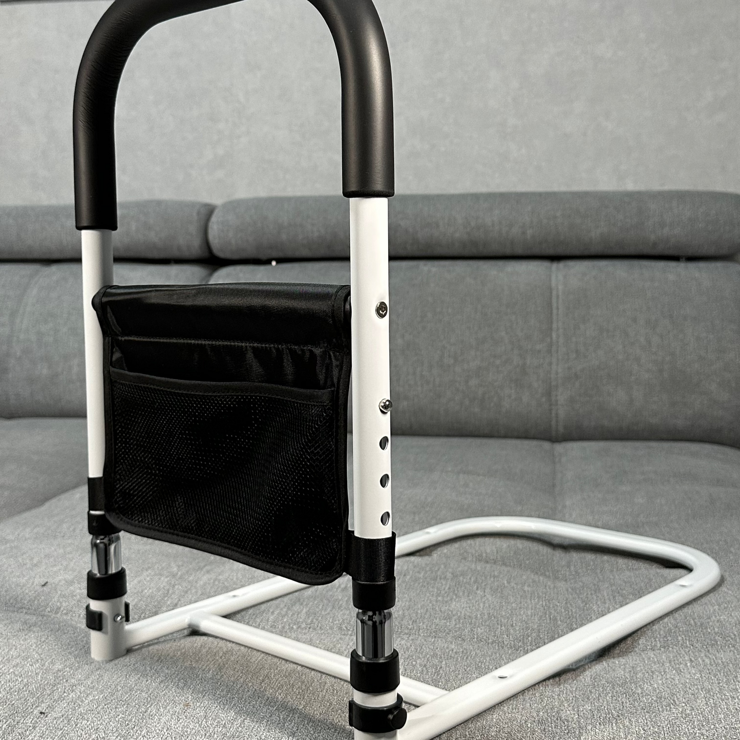 Modern Minimalist Metal Bed Rails for Pregnant Women Senior & Hospitals Thickened Punch-Free Portable Widened Bed Guardrail