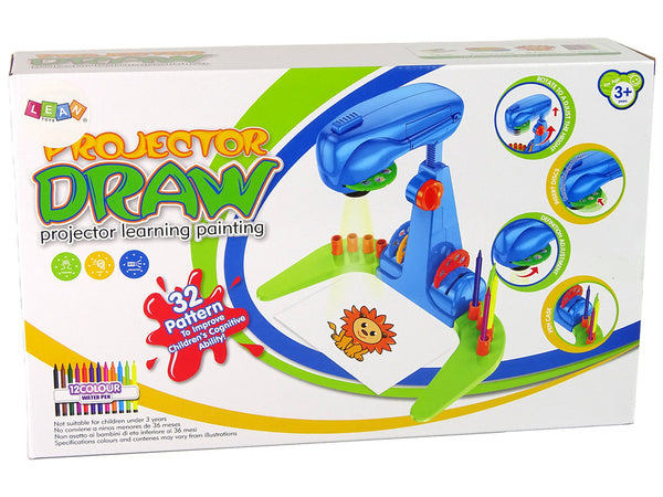 Projector Drawing Templates Pens OHP Board Blue