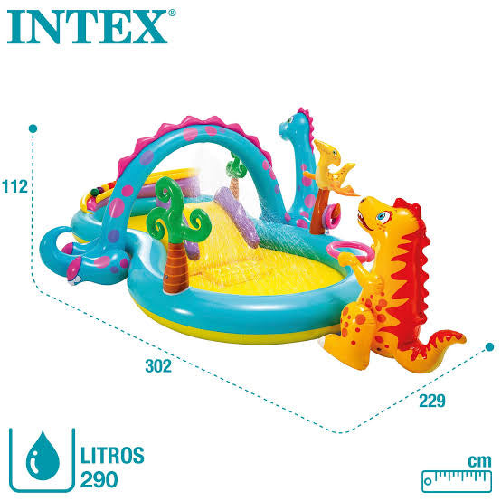 119X90X44IN INTEX DINOLAND PLAY CENTER POOL