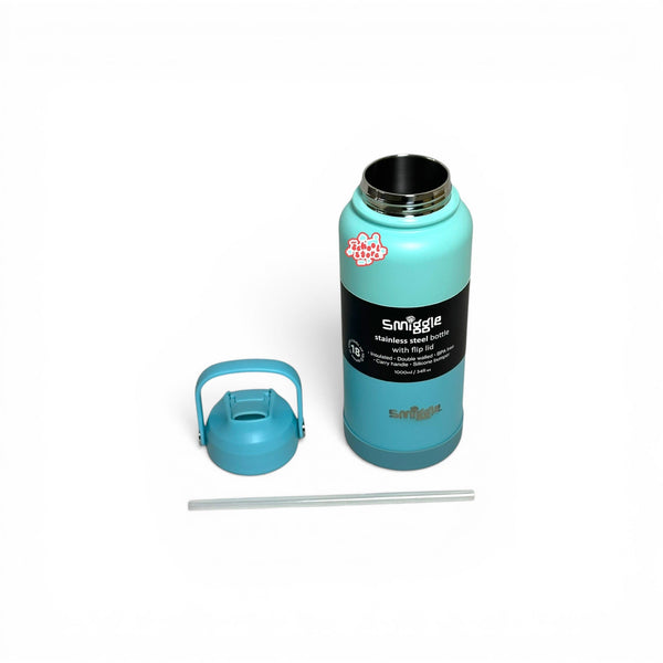Original stainless metal Flip Lid water bottle 1000ML