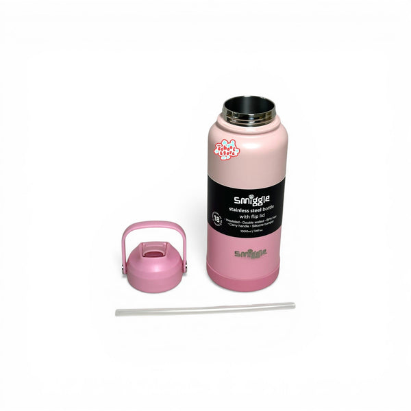 Original stainless metal Flip Lid water bottle 1000ML