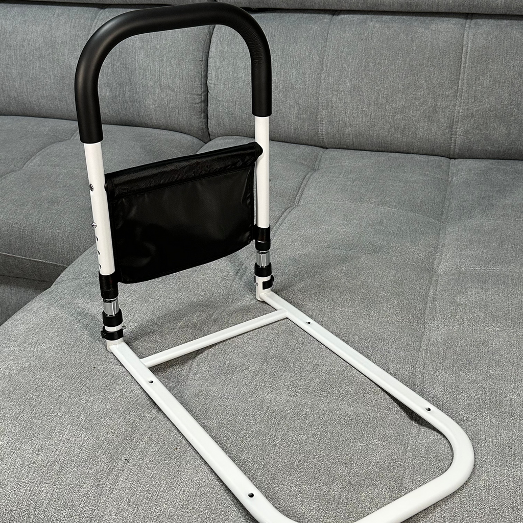 Modern Minimalist Metal Bed Rails for Pregnant Women Senior & Hospitals Thickened Punch-Free Portable Widened Bed Guardrail