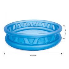 INTEX CRYSTAL BLUE SOFT SIDE POOL 74 INCHES