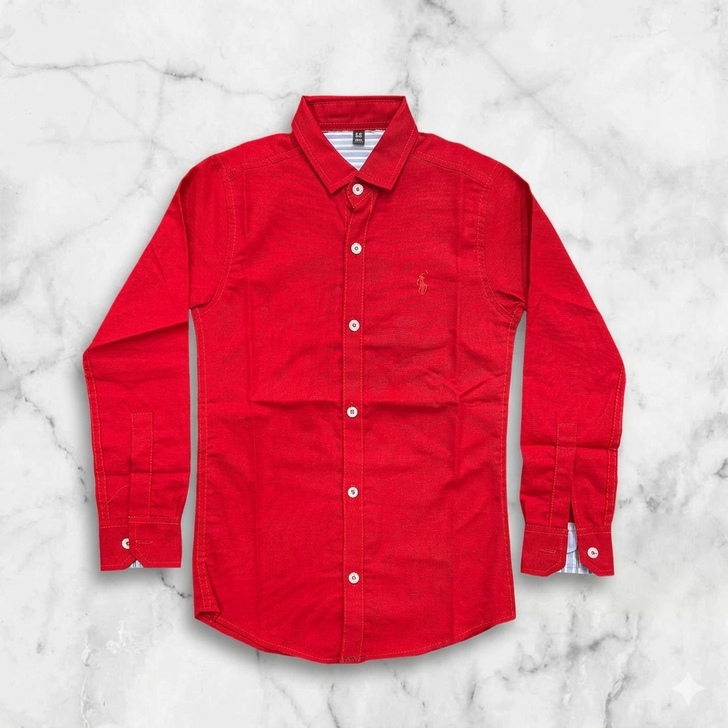 Kids Plain coller shirts