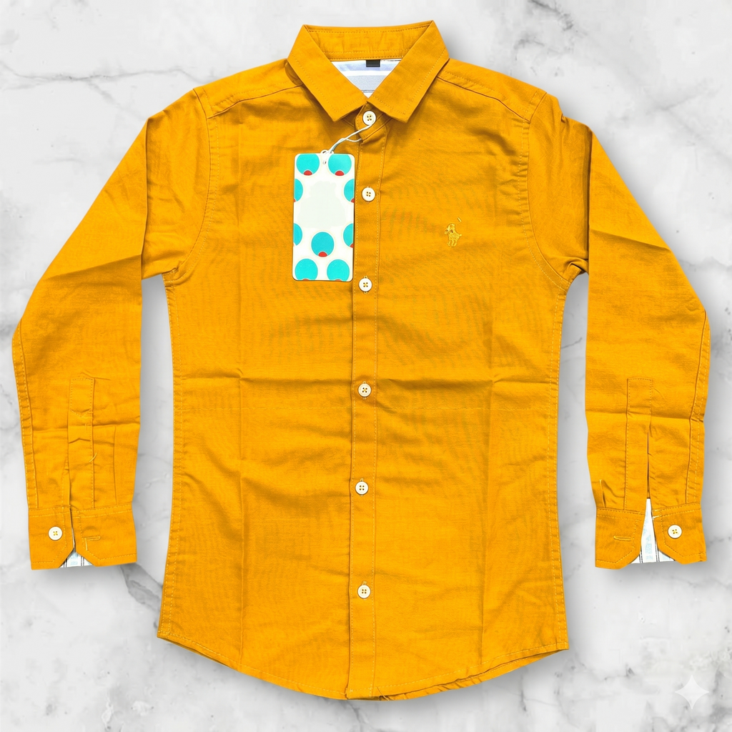 Kids Plain coller shirts