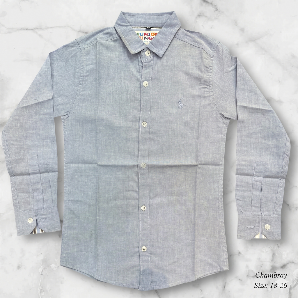 Kids Plain coller shirts