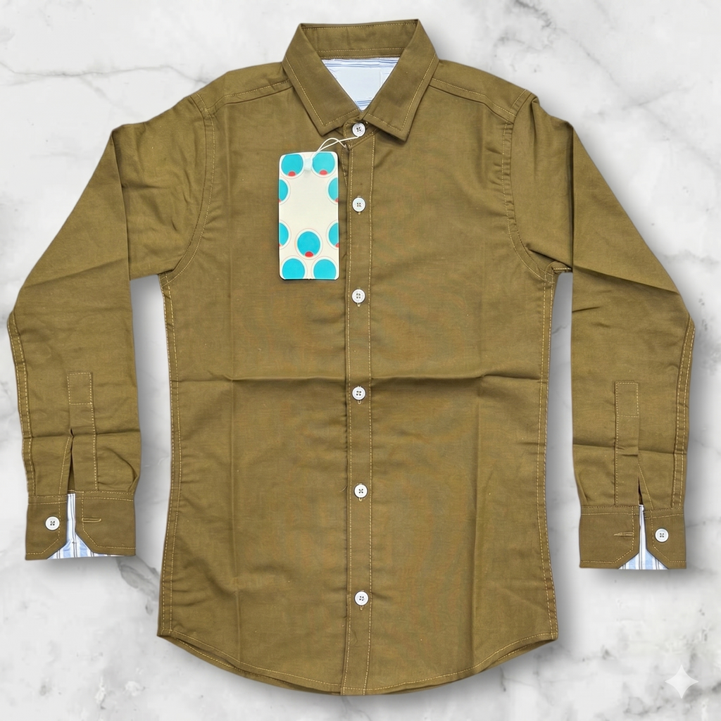 Kids Plain coller shirts